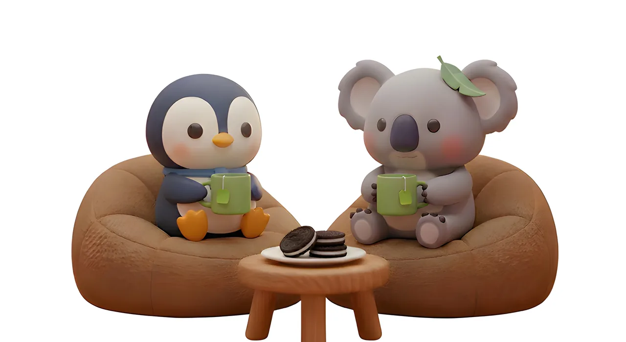 Penguin and Koala